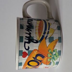Vintage 1999 Soups On Ceramic Cup Coffee Mug By Cheryl Ann Design
